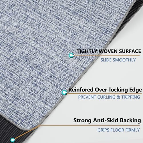 Office Chair Mat for Hardwood Floor Anti-Slip Desk Computer Chair Mat - Image 3