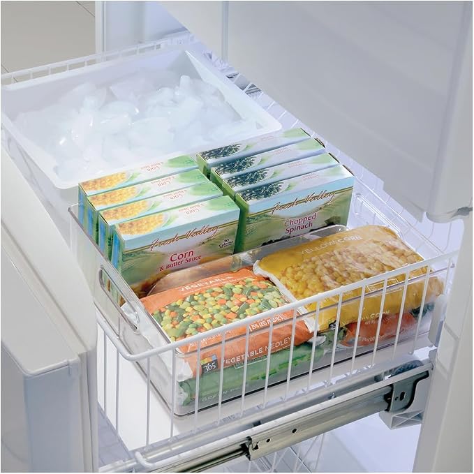 iDesign Divided Pantry Bin with Handles, Set of 6, Clear | For Pantry, For Refrigerator, For Freezer - Image 8