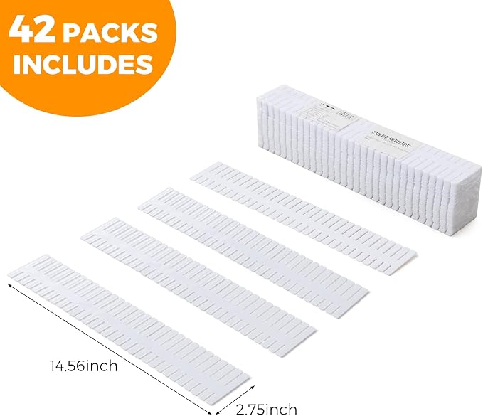 ALBAD Plastic Drawer Dividers Adjustable Drawer Organizer Dividers Separator for Tidying Clutter/Cutlery/Underwear/Socks/Clothes/Dresses/Boxes/Bins in Kitchen Bathroom Bedroom Office - Image 2