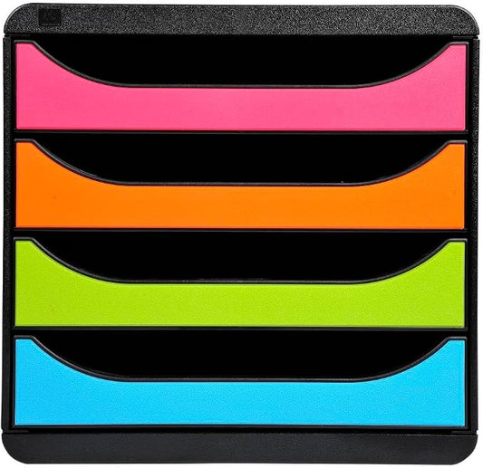 Exacompta Big-Box Iderama, 4 Drawers - Harlequin by +Office+Supplies