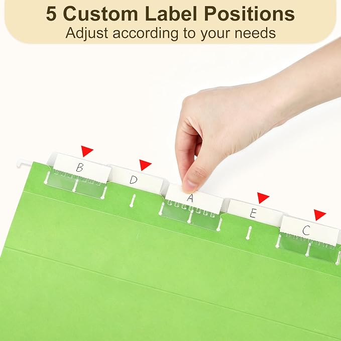 Hanging File Folders, 50 Pack Letter Size Hanging File folders with 1/5-cut Tabs, Stay Organized for Your Home and Office Bulk File, Documents and Paper, 10 Colors - Image 7