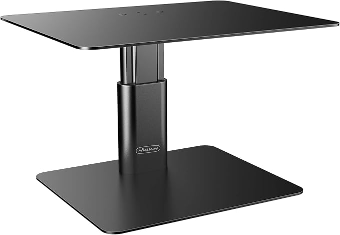 Nillkin Monitor Stand for Desk, Adjustable Height Computer Monitor Stand | Ergonomic Aluminum Computer Stand for Desktop | iMac, Studio Display XDR, Dell, HP, Lenovo, Other Screen Display | Black by Nillkin