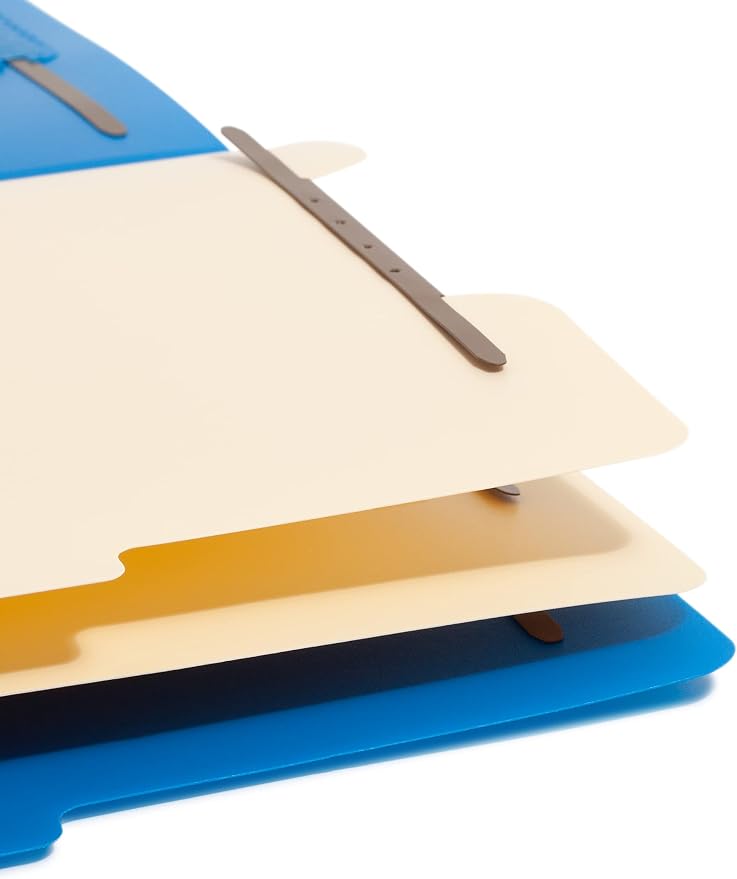 Smead Poly Classification Folder, 2 Dividers, 2" Expansion, 2/5-Cut Tab, Letter Size, Blue, 10 per Box (14045) - Image 8