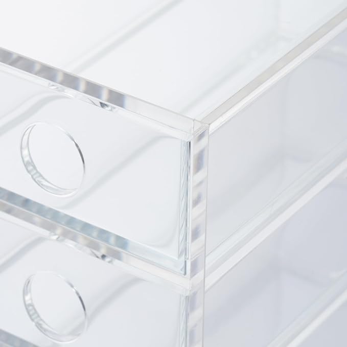 Muji Acrylic 6-Drawer Storage Box, 8.7 cm Width x 17 cm Depth x 25.2 cm Height - Image 6