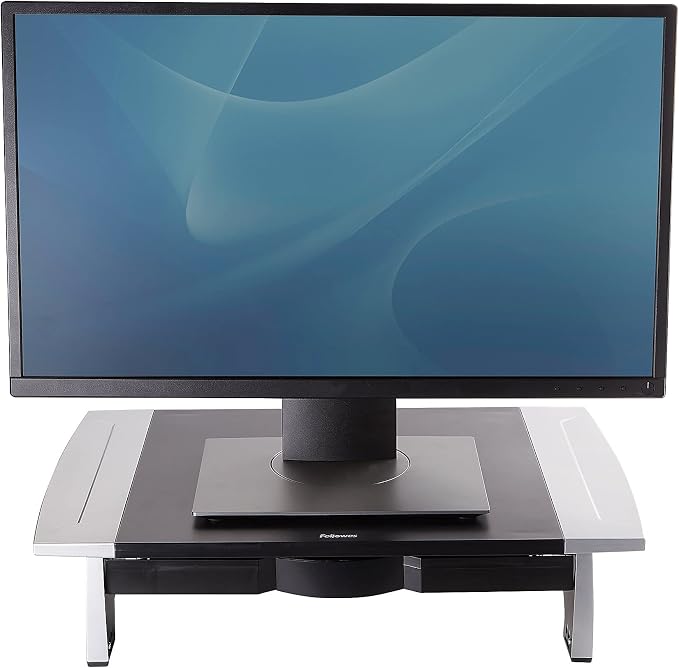 Fellowes 8031101 Monitor Riser,Adjustable,19-7/8-Inch x14-1/16-Inch x4-Inch -6-1/2-Inch,BK/SR - Image 5