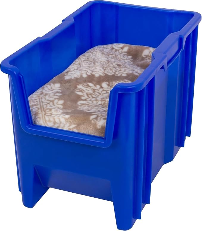 Akro-Mils 13014 Stak-N-Store Stackable Storage Bins, Heavy Duty Garage Storage Containers, Open Front Plastic Organizer for Tools, Shelves, Closet Organizer, 17-/12" x 11" x 12-1/2", Blue, 4-Pack - Image 11