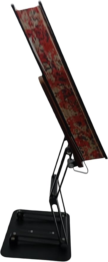 Foldable Book Stand for Reading – Adjustable Book Holder Height Up to 17.8″, Reading Stand with 13″ × 8.7″ Platform – Lightweight 3.3 lb Portability - Image 2