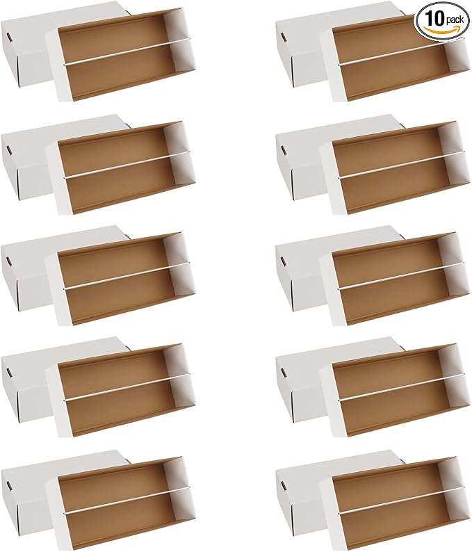 Trading Card Storage Box, 1600 Count Card Storage Boxes, Bulk Cards Storage Box Sports Cards Cases Graded Cardboard Boxes for Basketball Sports Collector (10 Set) by HIMOMO