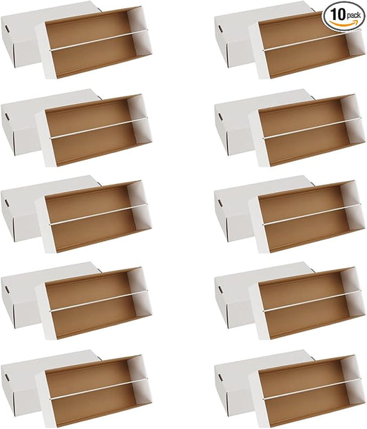 Trading Card Storage Box, 1600 Count Card Storage Boxes, Bulk Cards Storage Box Sports Cards Cases Graded Cardboard Boxes for Basketball Sports Collector (10 Set) by HIMOMO