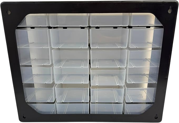Homak 24-Drawer Parts Organizer, Black, HA01024152 - Image 6
