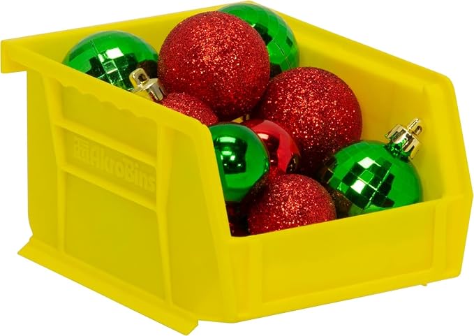 Akro-Mils 30210 AkroBins Plastic Storage Bins, 5"x4"x3", Yellow, 24-Pack | Space-Saving Stackable Bins for Garage, Pantry, Craft Organization - Image 13