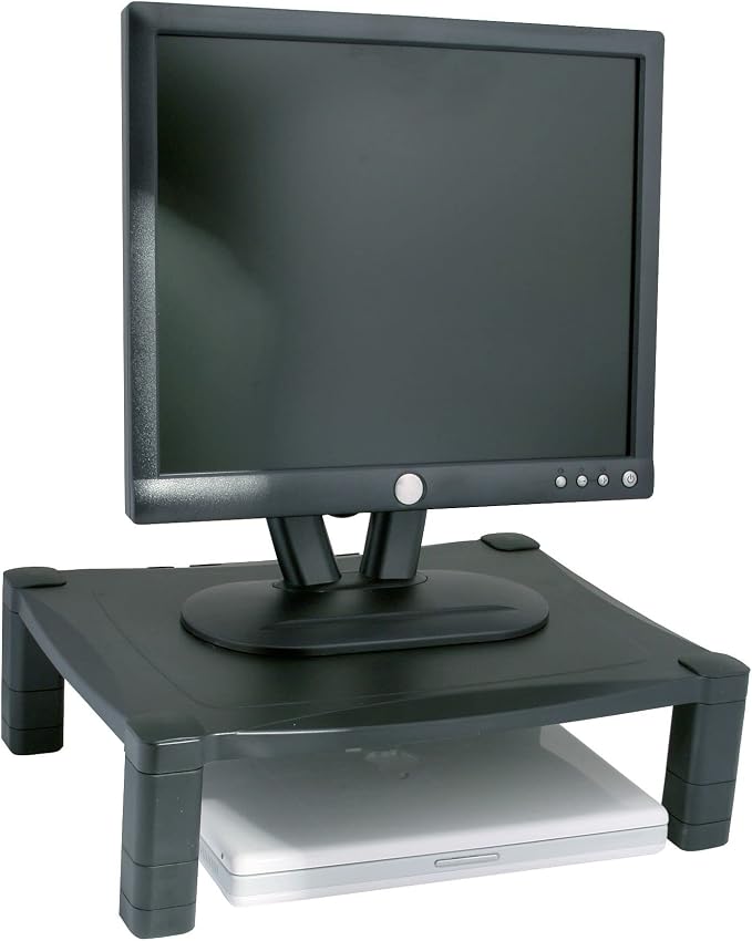 Kantek Single-Level Monitor Stand, 17" X 13.25" X 3" To 6.5", Black, Supports 50 Lbs - Image 7