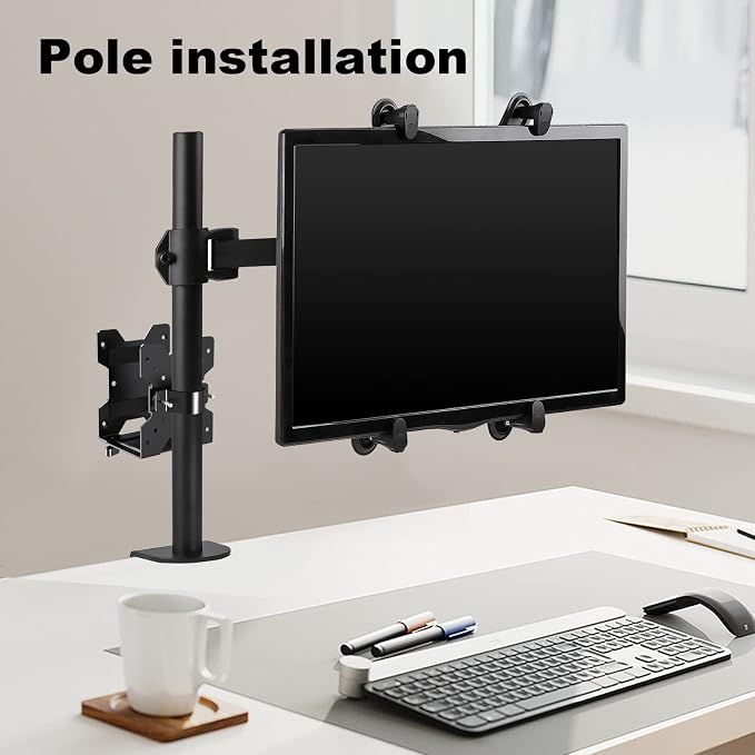 Pholiten Adjustable Thin Client Mini PC Mount Bracket,CPU VESA Under Desk and Monitor Arm Computer Holder | CPU VESA Under Desk and Monitor Arm, Computer Holder - Image 5