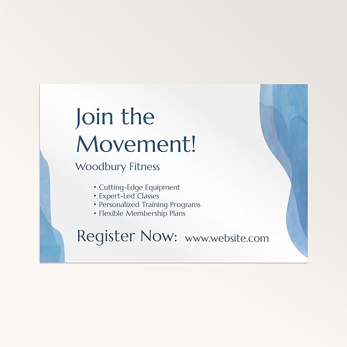 STAPLES - Personalized Semi-Gloss Poster - 24W" x 18L" Custom Print - Ideal for Home or Office Décor (Watercolor)