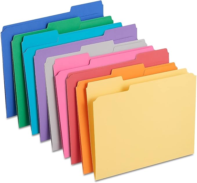 Staples Reinforced File Folders, 1/3-Cut Tab, Letter Size, 100/Box (ST508994-CC) by Staples