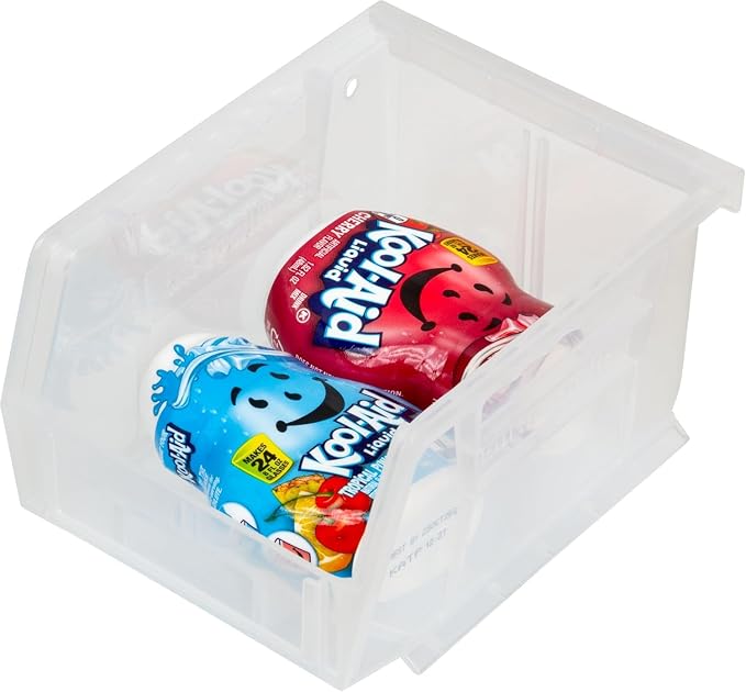 Akro-Mils 30210 AkroBins Plastic Storage Bins, 5"x4"x3", Clear, 24-Pack | Space-Saving Stackable Bins for Garage, Pantry, Craft Organization - Image 12