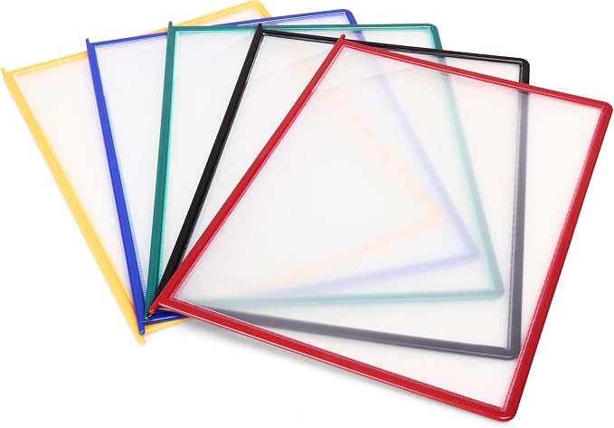 Tarifold Wall Mount Reference System, 10 Easy-Load Pockets, Assorted Colors | 10 Double-Sided Polypropylene Pockets, Holds 20 Letter-Size Sheets, Sturdy Wall-Mount Bracket, Quick and Easy to Install - Image 6