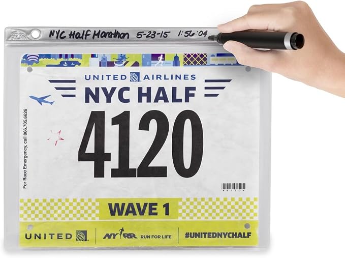 Gone For a Run BibFOLIO Race Bib Protector Sheets - Vinyl Sleeves 48 Sheets | Clear Vinyl Sleeves, Top Loading, BibFOLIO Compatible, Race Memorabilia, Marathon Runner, 4 Pack (48 Sheets) - Image 6