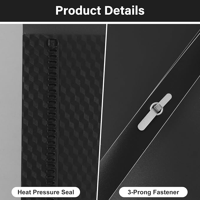 12-Pack Plastic Folders with Pockets and Prongs,2-Pocket Folders with 3 Fasteners, Poly Folders Holds 8-1/2" x 11" Paper for School/Office/Home - Image 2