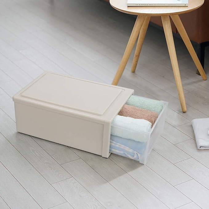 12 Quart Stacking Drawer, 1 Pack Stackable Desktop Drawer Plastic - Image 2