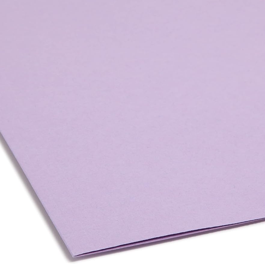 Smead Fastener File Folder, 2 Fasteners, Reinforced 1/3-Cut Tab, Legal Size, Lavender, 50 per Box (17440) (Pack of 1) - Image 4
