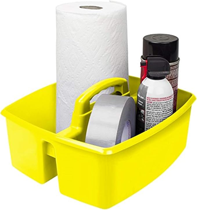 Storex Industries Caddy, Yellow by Storex