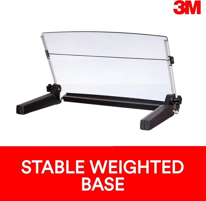 3M Adjustable in-Line Document Holder, Black, DH640, 1 Pack/Case | With Elastic Line Guide - Image 7
