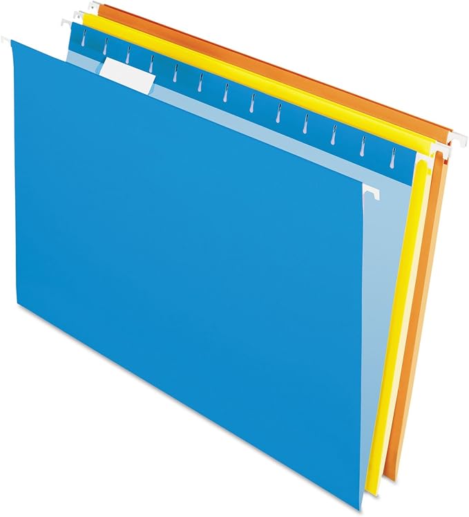 Pendaflex Recycled Hanging Folders Legal and Letter Size, Assorted Colors, 25 Per Box (81632, 81663) - Image 2