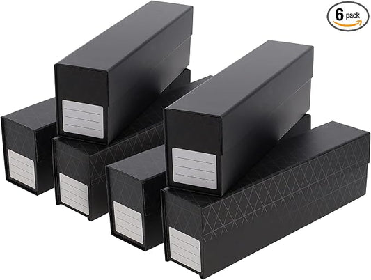 BCW QuickFold® Card Storage Boxes for Magnetics & Toploaders – 6 Pack | Trading Card Holder Box with Magnetic Closure | Easy Fold Assembly for Sports and TCG Cards by BCW