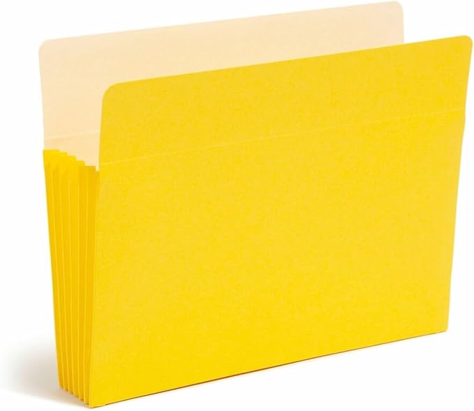 Smead File Pocket, Straight-Cut Tab, 5-1/4" Expansion, Letter Size, Assorted Colors, 5 per Pack (73836) - Image 9