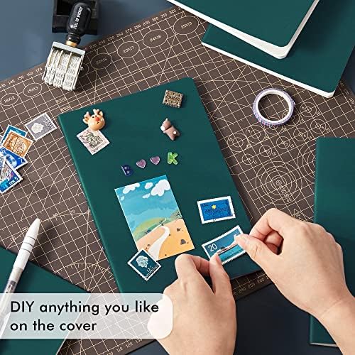 36 Pack Soft Cover Journal Bulk, Feela Lined Blank Travel Journal for Women Men Writing, Notebooks College Ruled for Work, Note Taking Notebook School Business Supplies, 8.2” x 5.5”, A5, Dark Green - Image 4
