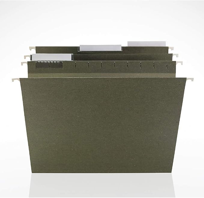 Staples Hanging File Folders, Letter Size, 1/3‑Cut Tabs, Standard Green – Bulk 250/Carton - Image 3