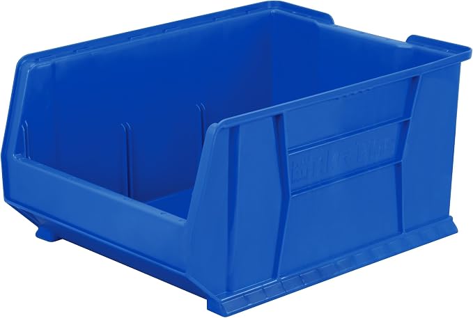 Akro-Mils 30289 Super-Size AkroBins Plastic Storage Bins, Space-Saving Stackable Bins for Garage, Classroom, Warehouse Organization, 24" L x 18" W x 12" H, Blue, 1-Pack by Akro-Mils