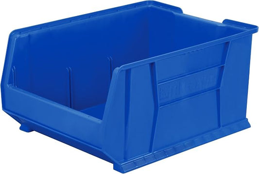 Akro-Mils 30289 Super-Size AkroBins Plastic Storage Bins, Space-Saving Stackable Bins for Garage, Classroom, Warehouse Organization, 24" L x 18" W x 12" H, Blue, 1-Pack by Akro-Mils