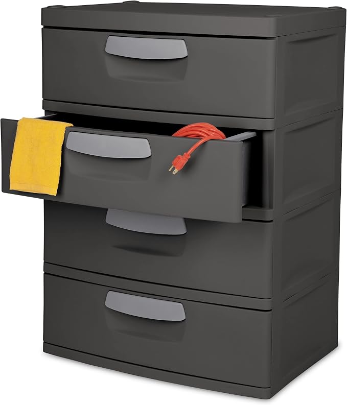 4 Drawer Unit Plastic (Color : Flat Gray) - Image 4