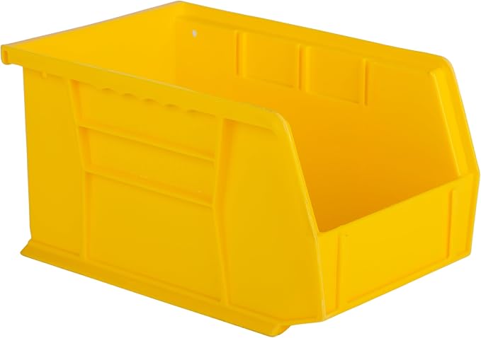 HE HUDSON EXCHANGE 9.5" x 6" x 5" Plastic Stackable Storage Bin, Yellow by HudsonExchange