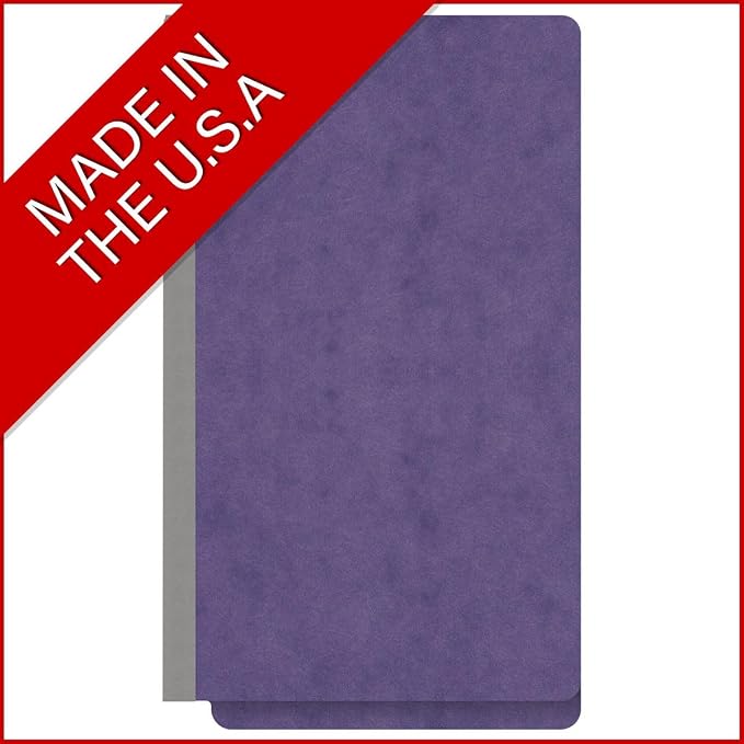 Ecom Folders End Tab Pressboard File Folders | Legal Size 25 Pt Stock with 2" Tyvek Expansion | Full Cut Tabs for Medical Charts, Legal Documents & Office Records | Purple, Box of 25 - Image 5