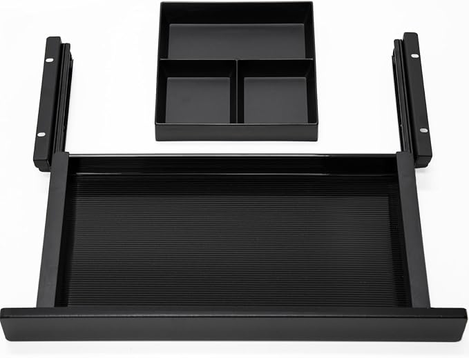 Under Desk Storage Drawer, 15.5Inch Shallow Under Desk Drawer Organizer by DERSITE
