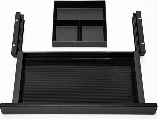 Under Desk Storage Drawer, 15.5Inch Shallow Under Desk Drawer Organizer by DERSITE