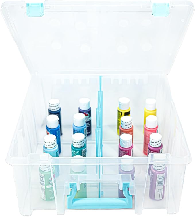 ArtBin Super Satchel Double Deep Compartment Box - Art Storage with 8 Removable Compartments, Smart Closure for Craft Supplies - Image 4