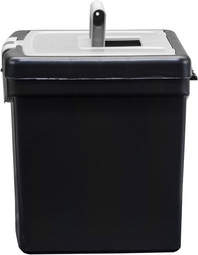 Storex Portable File Box with Organizer Lid – Plastic Office File Storage Box for Letter Paper and Hanging Folders, Obsidian, 1-Count (61504C01C) - Image 6