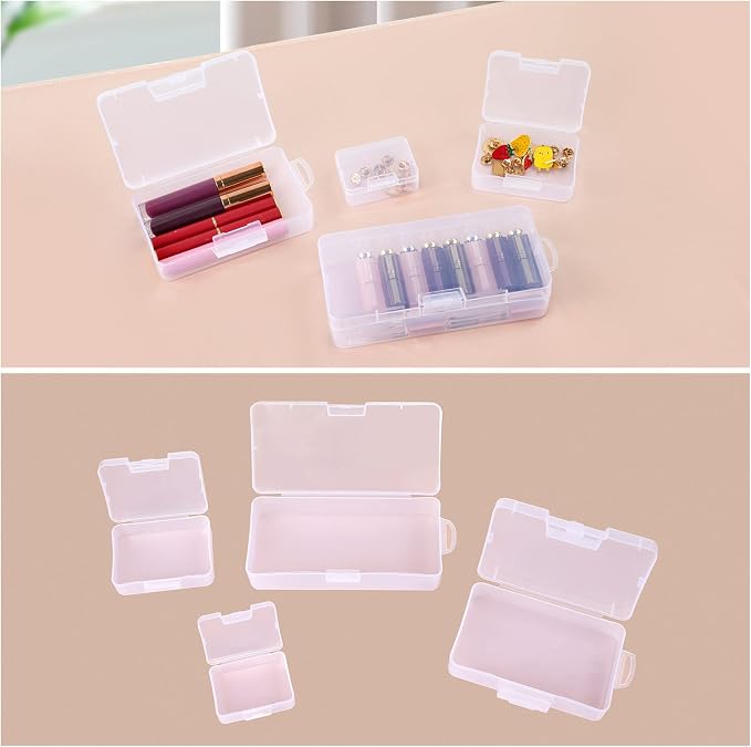 Makeup Organizer Case,Stackable Clear Makeup Organizer Holder, Multi-size Makeup Case Vanity Storage Holder Set for Makeup, Jewelry, toiletries,Makeup Artist Must Have - Image 5