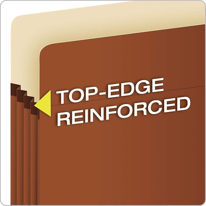 Pendaflex Expanding File Pockets, Letter Size, Redrope and Redrope, Reinforced with DuPontTM Tyvek® Material (1524E-OX + 1534G-OX) - Image 7