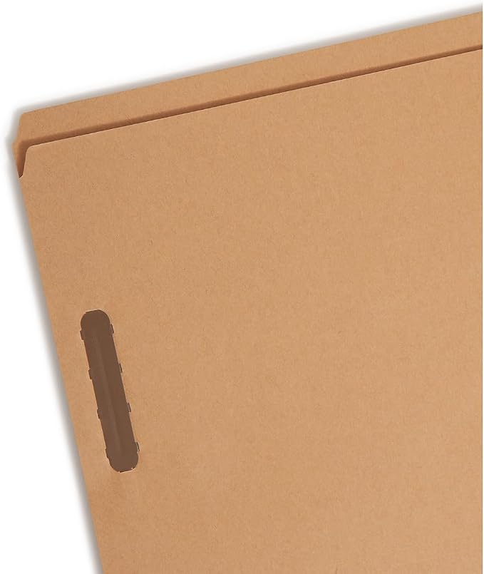 Smead Fastener File Folder, 2 Fasteners, Reinforced Straight-Cut Tab, Legal Size, Kraft, 50 Per Box (19813) - Image 3