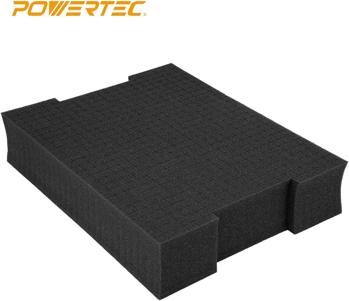 POWERTEC Tool Box Foam Insert, Pluck Foam Tool Organizer for Bosch L-Boxx 2, Customizable Insert for Tool Case to Protect Drill, Impact Driver, Jigsaw, Router Tool, Angle Grinder, Sander (71603V) - Image 5