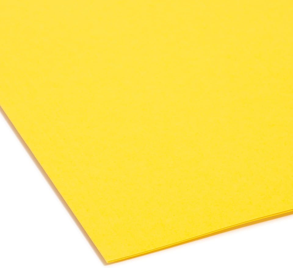 Smead TUFF Hanging File Folder with Easy Slide Tab, 1/3-Cut Sliding Tab, Letter Size, Yellow, 18 per Box (64044, Rod Color May Vary) - Image 5