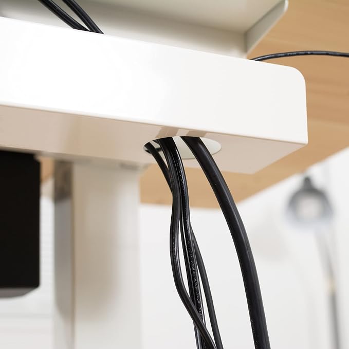 VIVO 2 Pack White 17 inch Under Desk Cable Management Tray, DESK-AC06-2CW | Set of 2, Low Profile Power Strip Holder, Cord Organizer, Wire Tamer Steel Cable Rack for Office and Home, Holds 11 lbs each - Image 9