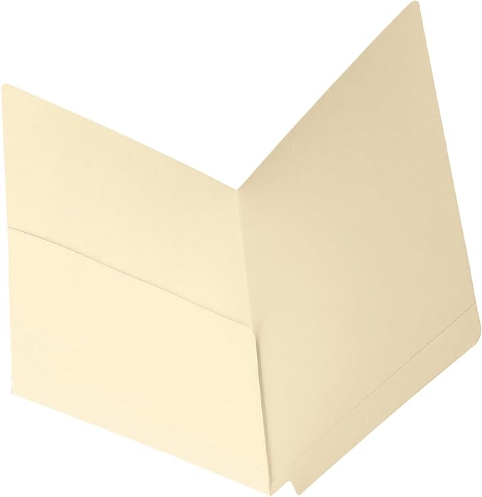 Smead End Tab File Pocket, Shelf-Master® Reinforced Straight-Cut Tab, 1 Pocket, Letter Size, Manila, 50 per Box (24115) by SMEAD