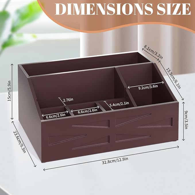 Large Mail Organizer Countertop,Farmhouse Desk and Kitchen Countertop Storage, Letter Sorter, Desk Mail Organizer and Bill Organizer, Desktop File and Paper Holder - Image 3