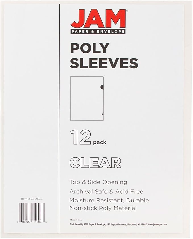 JAM PAPER Plastic Sleeves - Letter Size - 9 x 11 1/2 - Clear Project Pockets - 120 Bulk Page Protectors/Pack - Image 3
